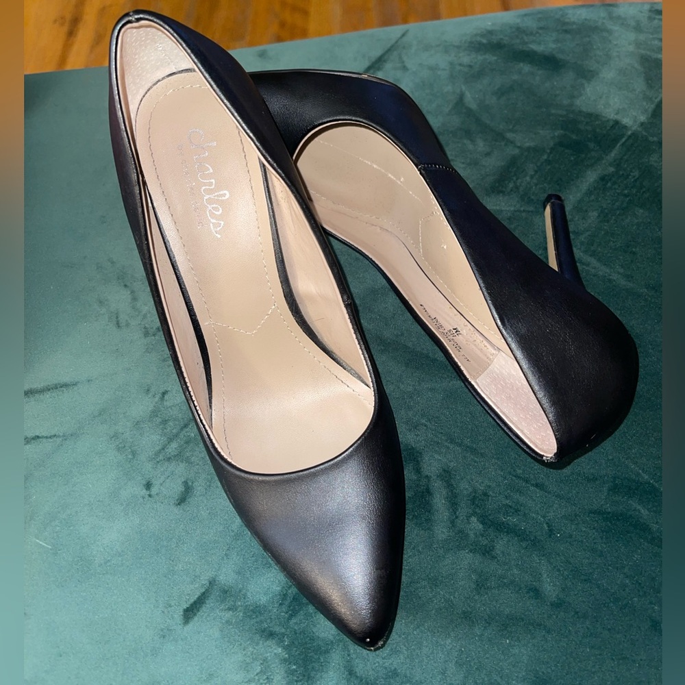 Black Charles David 4 inch heels.